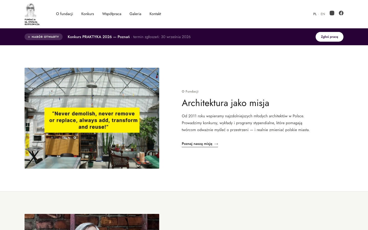 Kuryłowicz Foundation — competition platform